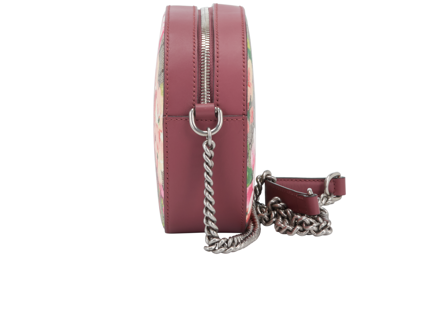 Blooms GG Crossbody, &pound;495, Handbags, Beige/Pink, Canvas, Bottom view